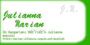 julianna marian business card